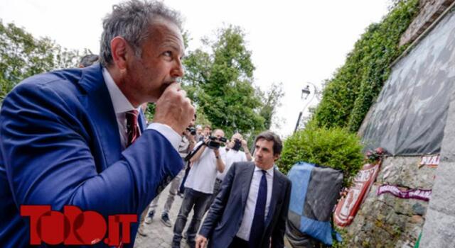 Sinisa Mihajlovic a Superga rende omaggio al Grande Torino