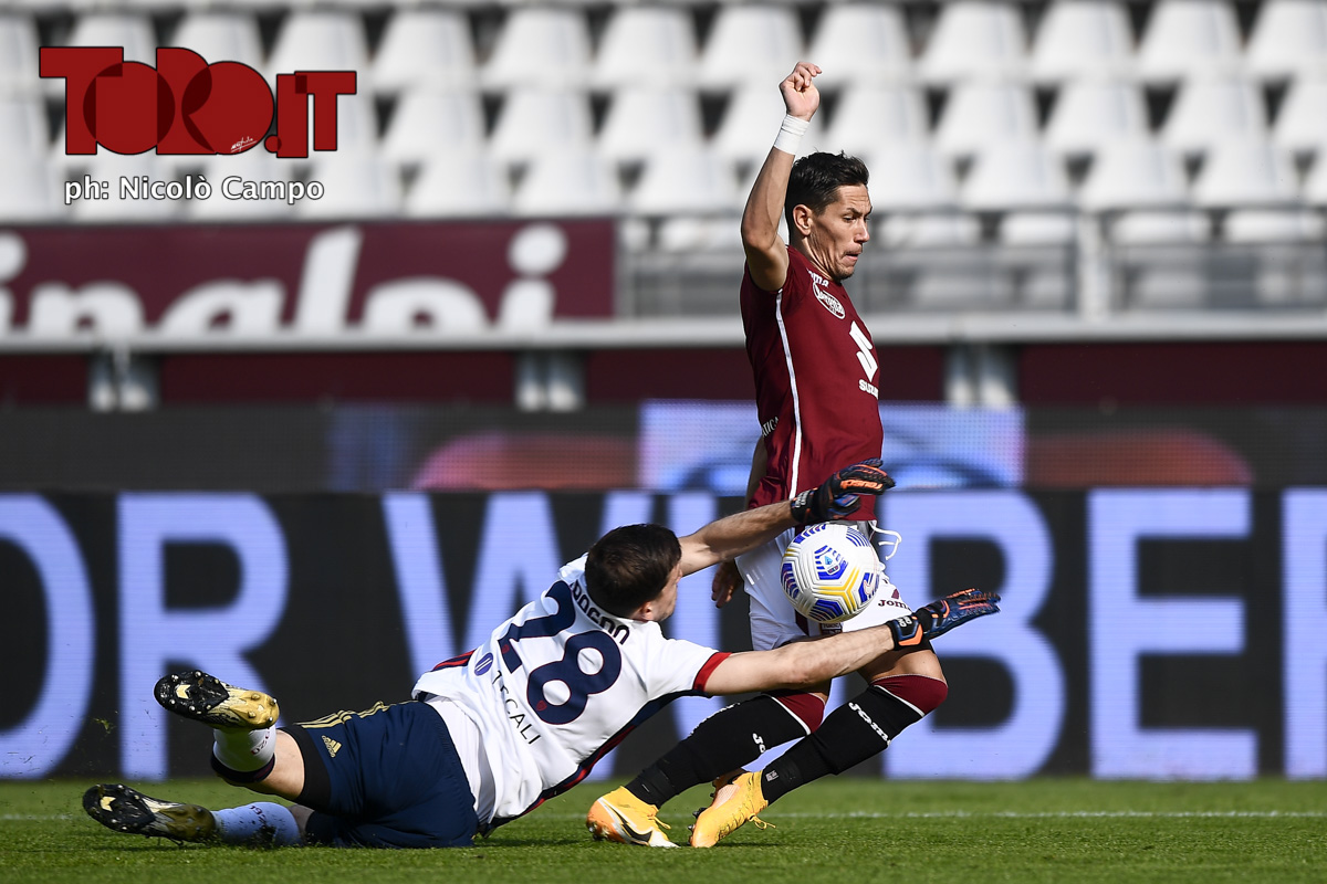 Lukic e Cragno in Torino-Cagliari