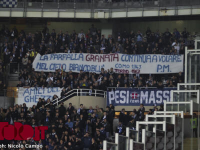 I fiori e lo striscione dei tifosi: l’omaggio del Como a Gigi Meroni