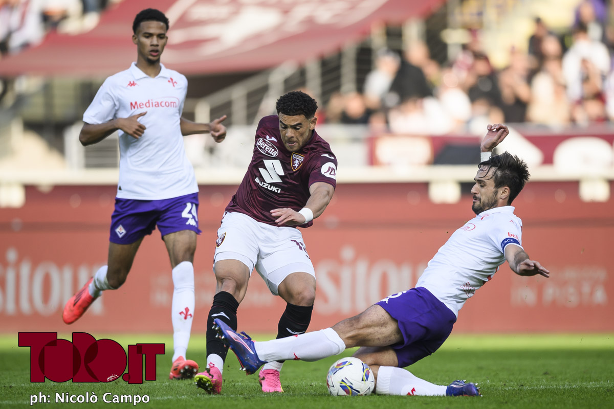 Che Adams e Luca Ranieri in Torino-Fiorentina